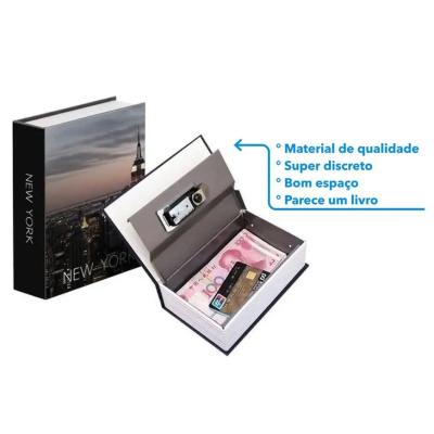 Cofre Camuflado Livro Disfarçado Porta Jóias com 2 Chaves