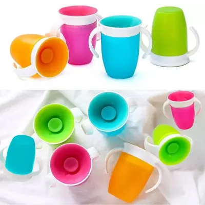 Copo Anti-Vazamento Treinamento Bebê 360° Com Alça – 200ML