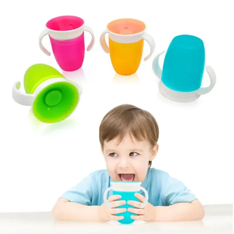 Copo Anti-Vazamento Treinamento Bebê 360° Com Alça – 200ML