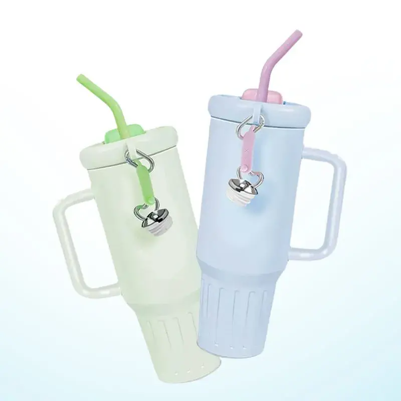Copo Caneca Térmica Quencher Com Canudo E Tampa Para Café 1200ML