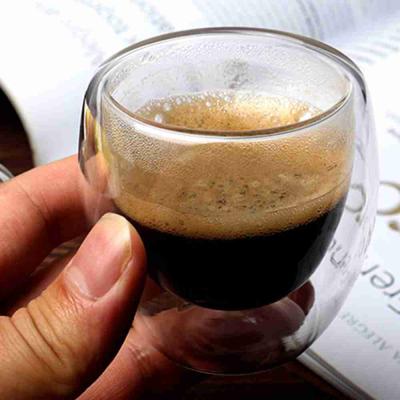 Copo de Vidro com Parade Dupla Xícara de Café – 2 Unidades