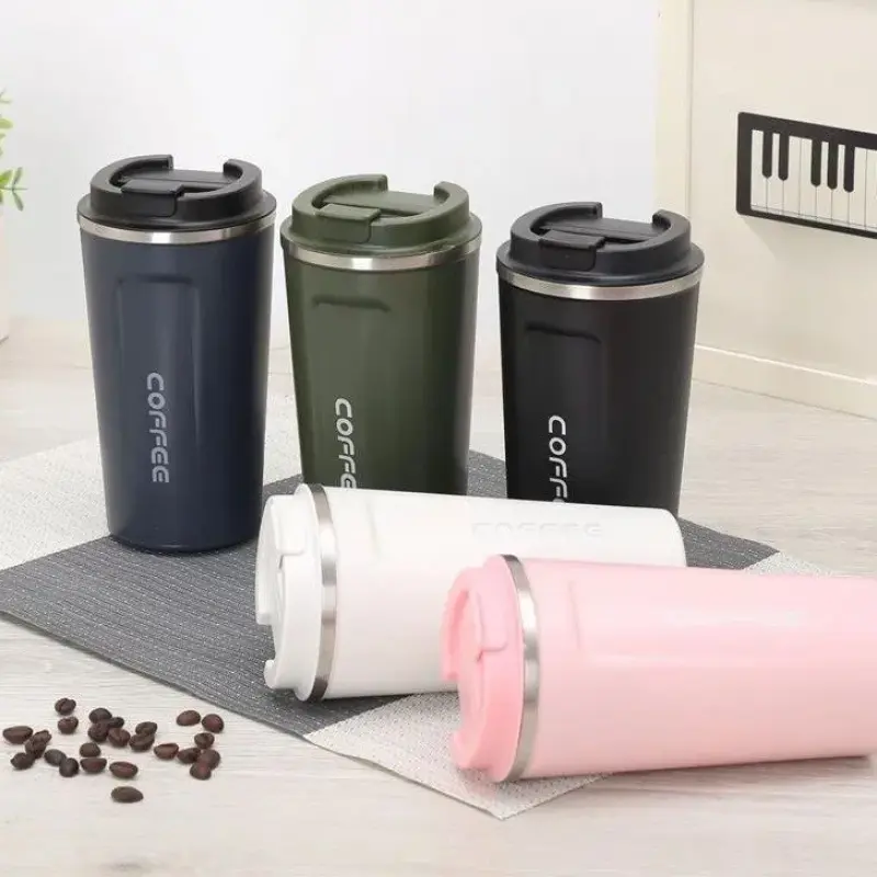 Copo Térmico Coffe Inox com Tampa para Café e Chá 510ml Anti-vazamento