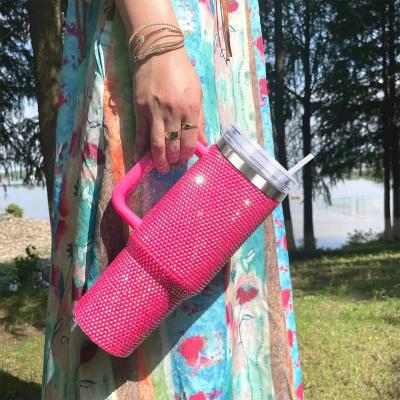 Copo Térmico com Strass Brilho 1200ml