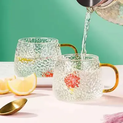 Copo Xícara De Vidro Borosilicate Transparente – 350ML