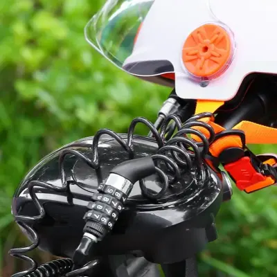 Corrente Cadeado Com Senha De Segurança Trava Bicicleta