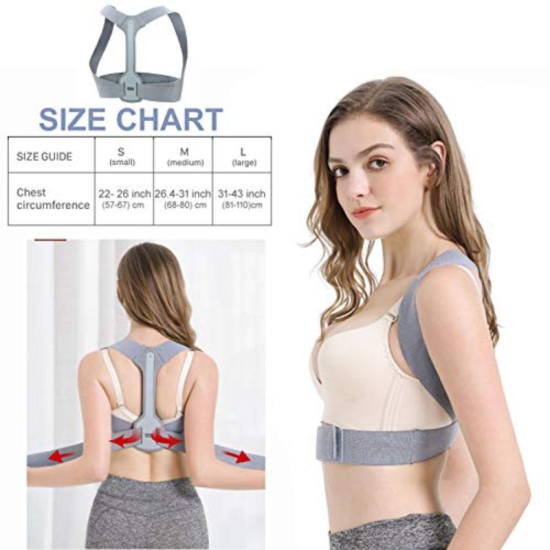 Corretor de Postura Feminino Com Design Ergonômico Suporte para Clavícula