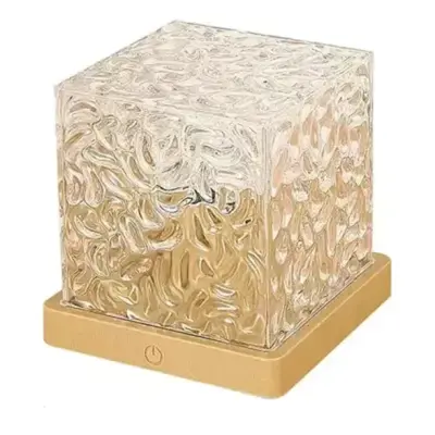 Cubo Luminária Projetor de Luz RGB com Rotação 360° Recarregável e Controle Remoto