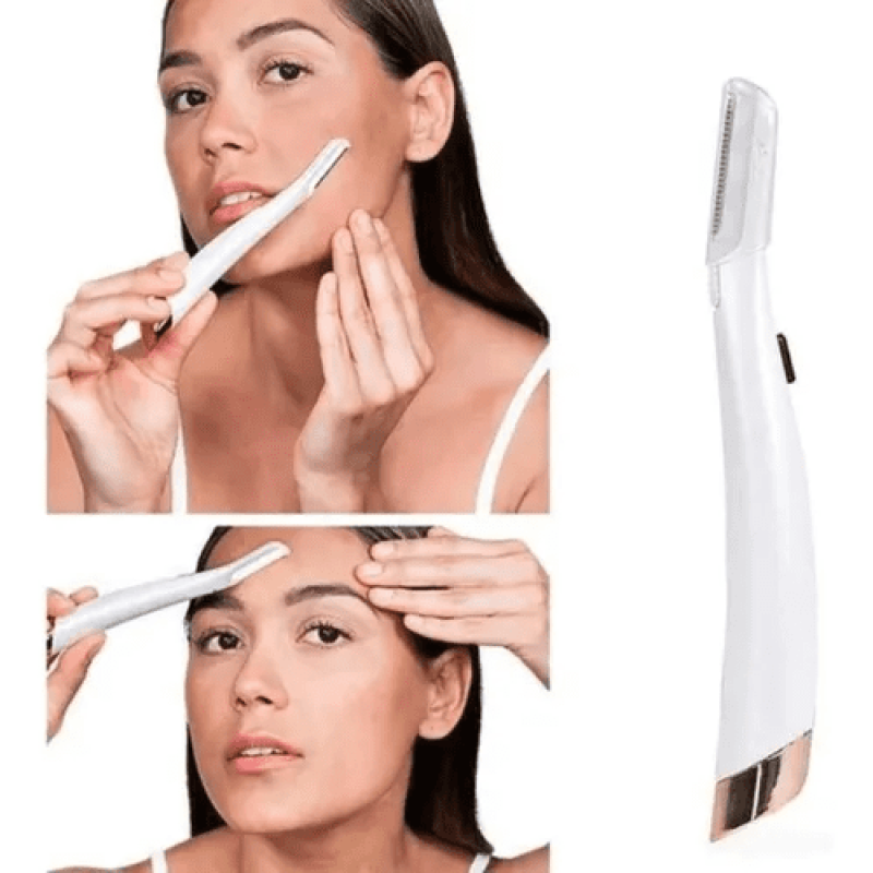 Depilador Removedor de Sobrancelha e Pelos Faciais Caneta Led