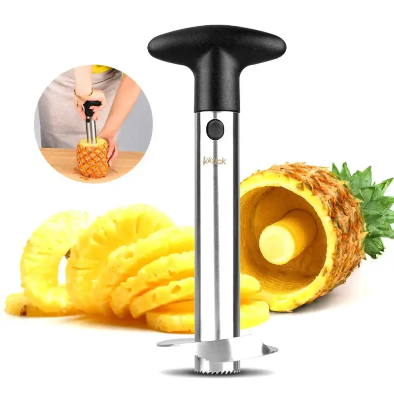 Descascador Fatiador de Abacaxi em Aço Inox Espiral