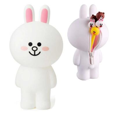 Estojo Lápis Caneta Necessaire e Porta Treco de Silicone Line Friends Cony