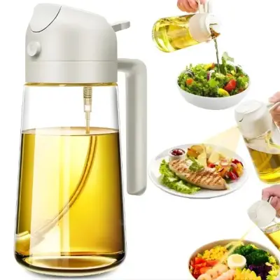 Galheteiro Pulverizador Borrifador 2 em 1 de Óleo Azeite de Cozinha – 470ml