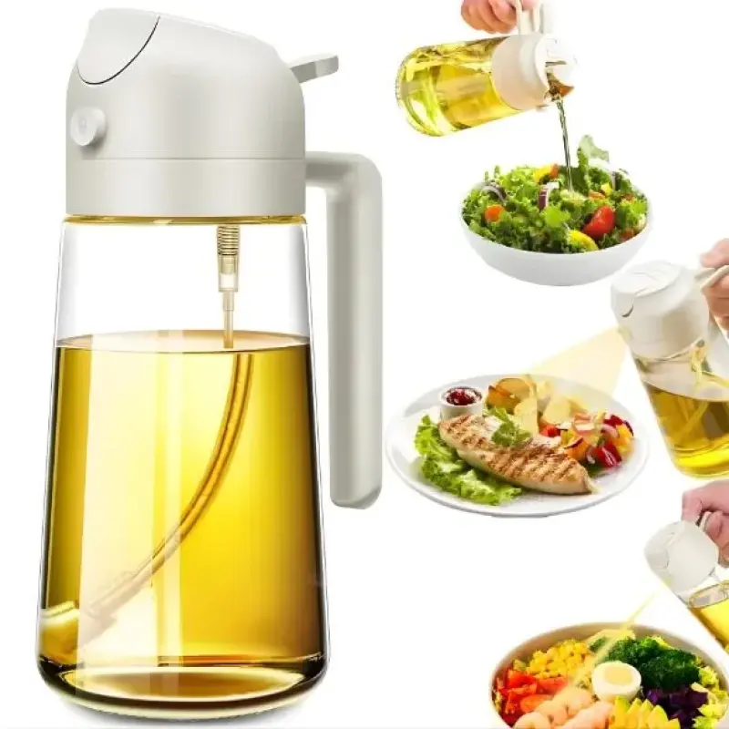 Galheteiro Pulverizador Borrifador 2 em 1 de Óleo Azeite de Cozinha – 470ml