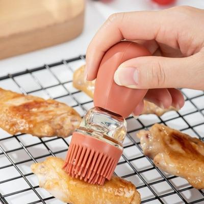 Dispenser De Óleo E Azeite 2 Em 1 Com Escova De Silicone