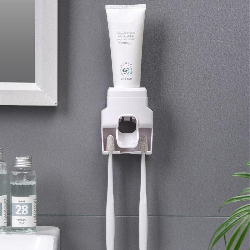 Dispenser para Pasta de Dente com Suporte para Escova Dental
