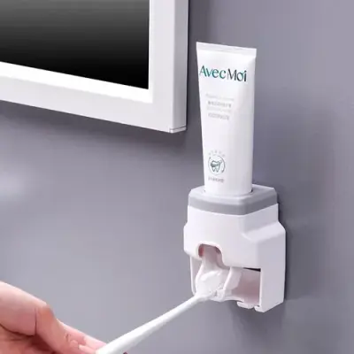 Dispenser para Pasta de Dente com Suporte para Escova Dental