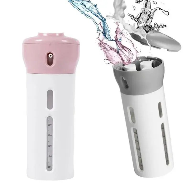 Dispenser Portátil De Viagem 4 em 1 Para Shampoo Creme Sabonete