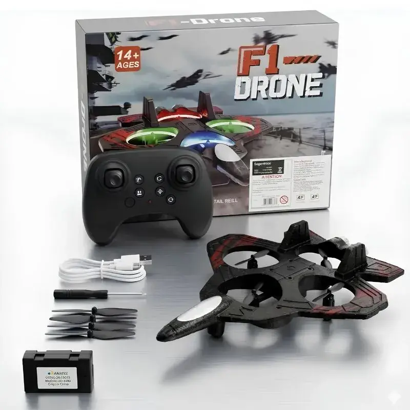 Drone Avião Controle Remoto Infantil com Luz LED