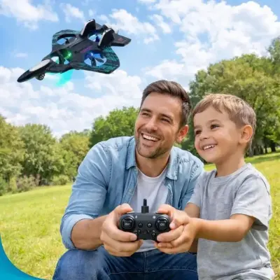 Drone Avião Controle Remoto Infantil com Luz LED