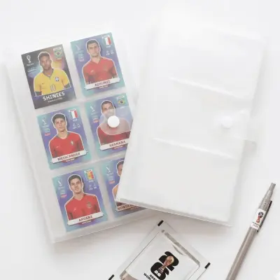 Álbum Porta Figurinhas e Fotos Tipo Polaroid e Cartões Colecionáveis