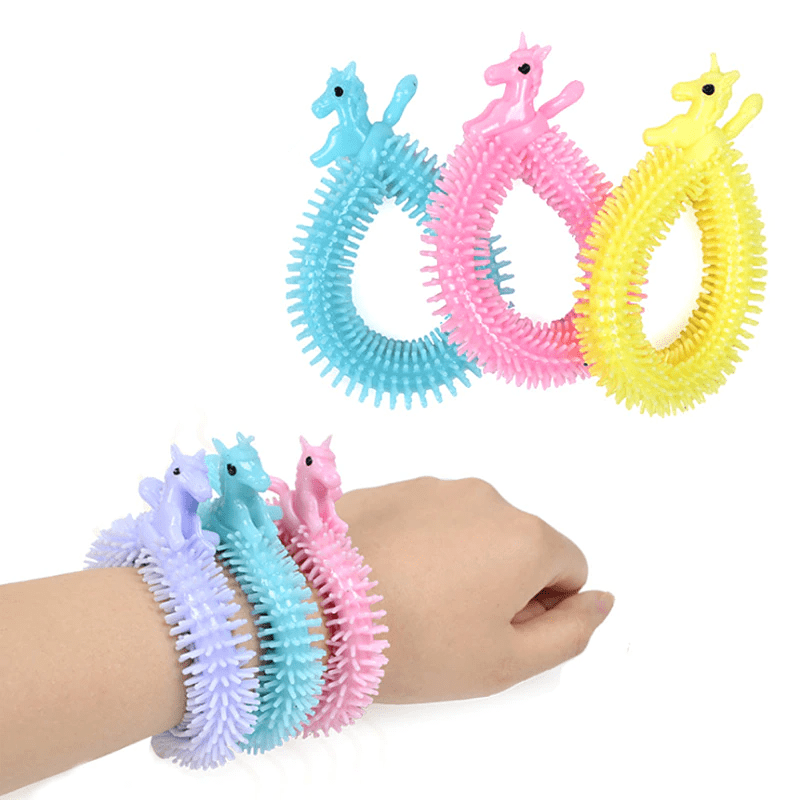 Elástico Sensorial Pulseira Borracha Fidget Toy Brinquedo
