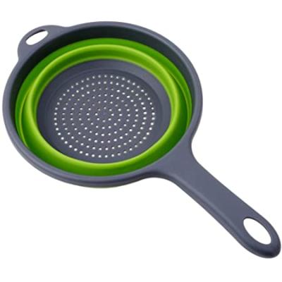 Escorredor de Silicone Multiuso Redondo Retrátil com Cabo