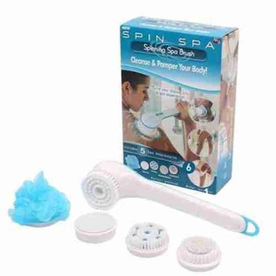 Escova de Banho Esfoliante Massageadora Elétrica 5 em 1 Portátil