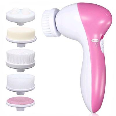 Escova de Limpeza Facial Elétrica Massageadora Esfoliante 5 em 1