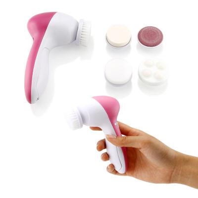 Escova de Limpeza Facial Elétrica Massageadora Esfoliante 5 em 1