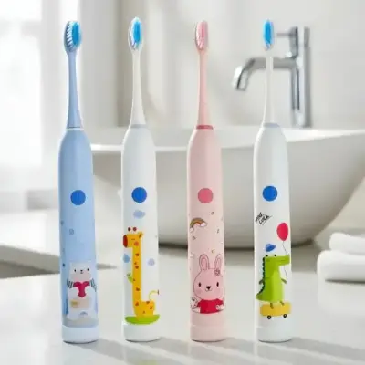 Escova Elétrica Infantil Dental Macia Recarregável USB
