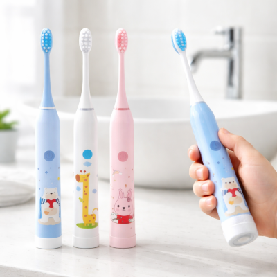 Escova Elétrica Infantil Dental Macia Recarregável USB