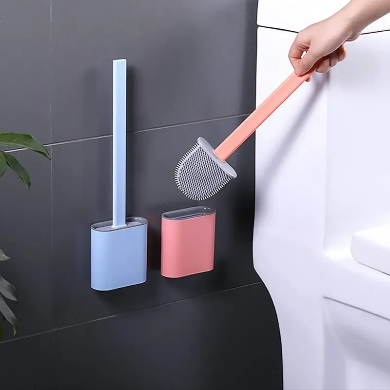 Escova Sanitária para Vaso Silicone Flexível Moderna