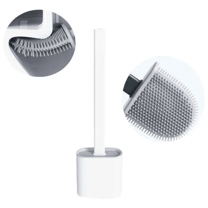 Escova Sanitária para Vaso Silicone Flexível Moderna