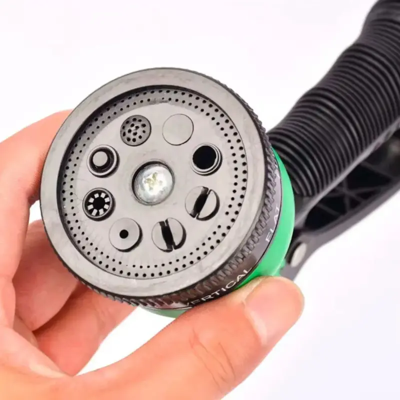 Esguicho Para Mangueira Com Jato 7 Funções + Kit Engate Rápido e Conector