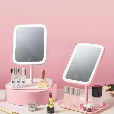 Espelho De Mesa Retangular Com LED