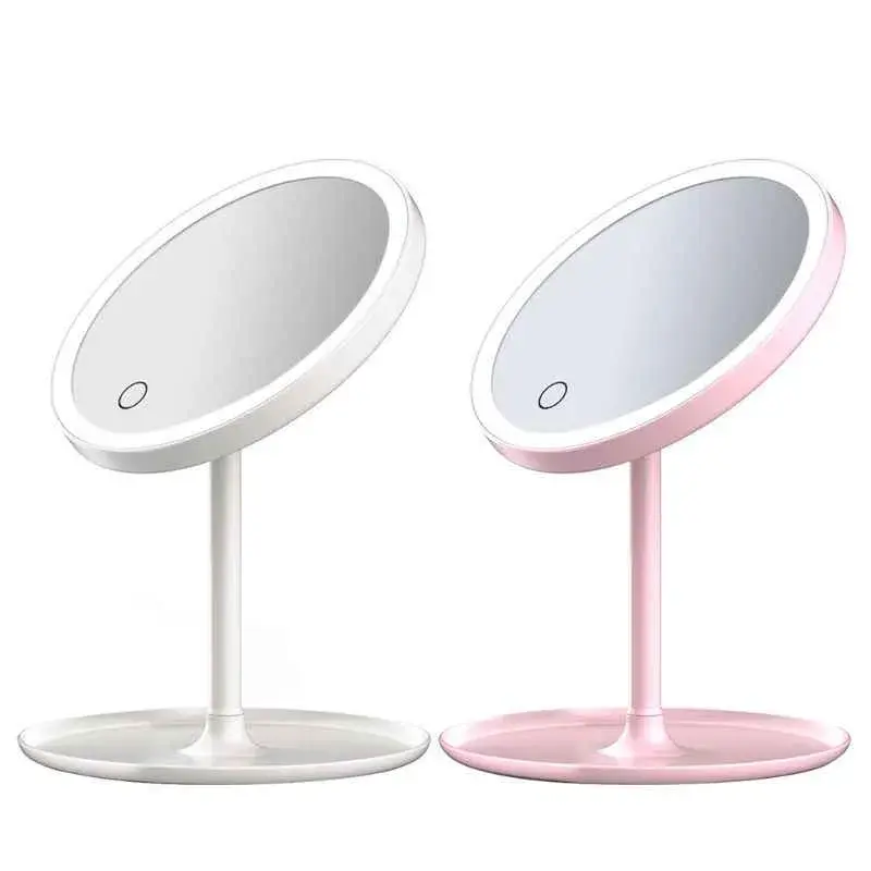 Espelho Maquiagem com Led Ring Light Touch de Mesa Makeup Mirror