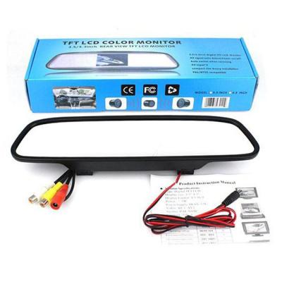 Espelho Retrovisor Com Tela Lcd 4,3″ Para Câmera de Ré e DVD