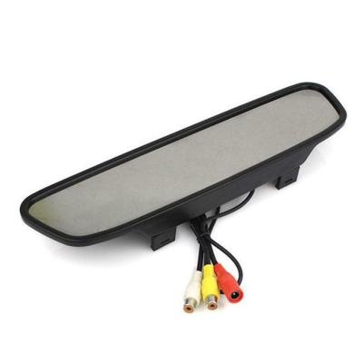 Espelho Retrovisor Com Tela Lcd 4,3″ Para Câmera de Ré e DVD