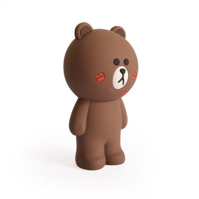 Estojo Lápis Caneta Necessaire e Porta Treco de Silicone Line Friends Brown Apaixonado