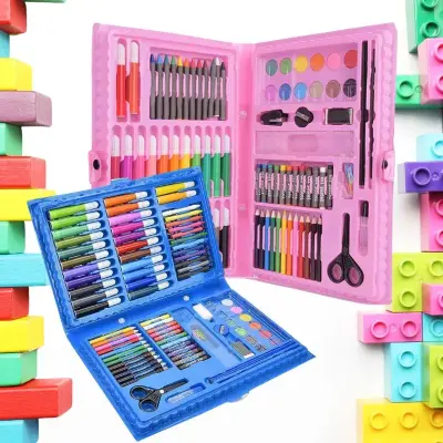 Estojo Maleta Divertida De Pintura Infantil- 86 Peças