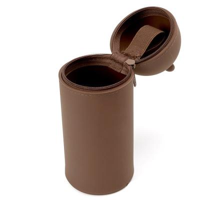 Estojo Para Lápis e Caneta de Silicone Line Friends Brown