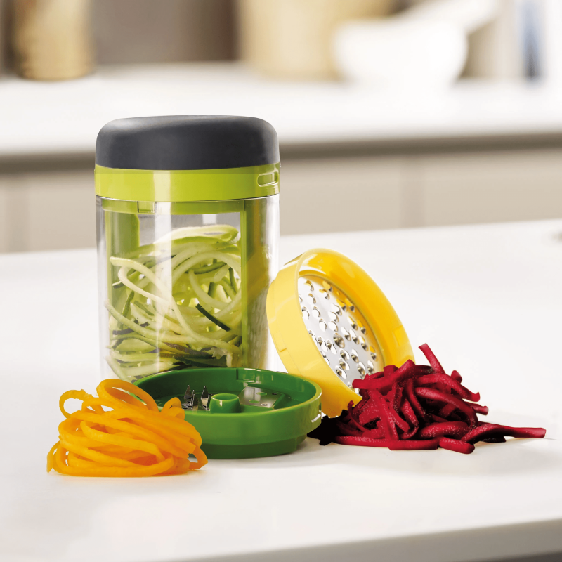 Fatiador Espiral 3×1 Espiralizador Ralador Cortador Legumes