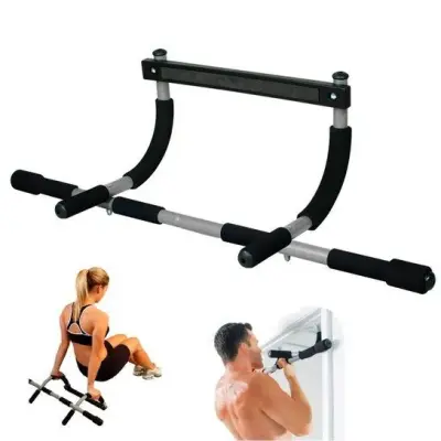 Barra Fixa de Porta Mista Paralela Academia Musculação em Casa Crossfit