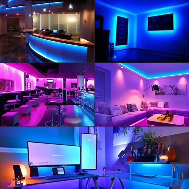 Fita Led RGB Colorida Com Controle Remoto e APP – 8257 – 5 Metros