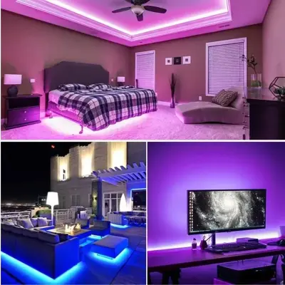 Fita Led RGB Colorida Inteligente Controle Remoto – 7091 – 2 Metros