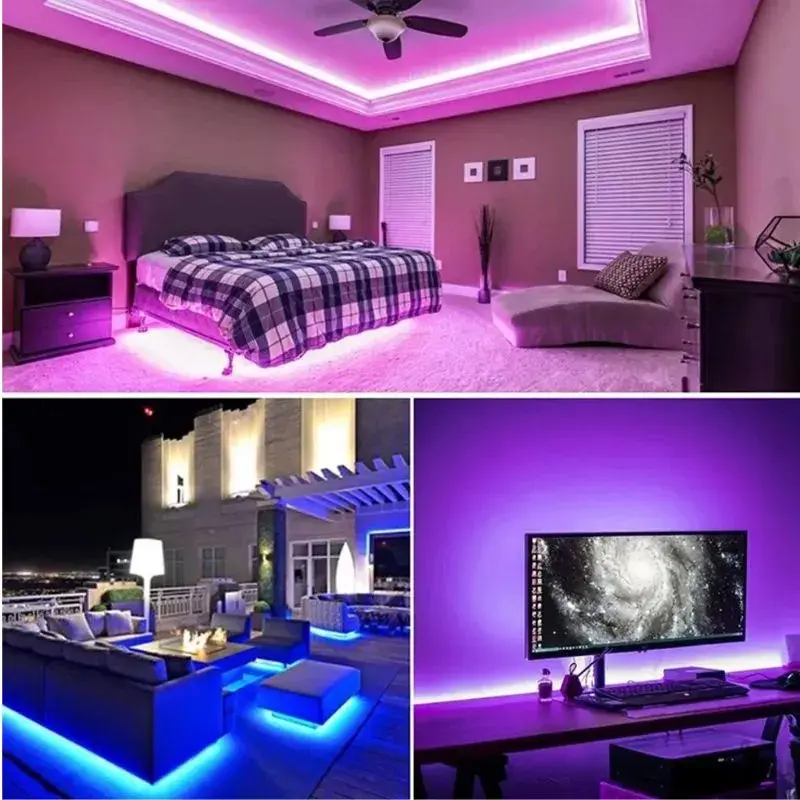 Fita Led RGB Colorida Inteligente Controle Remoto – 7091 – 2 Metros