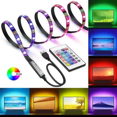 Fita Led RGB Colorida Inteligente Controle Remoto – 7091 – 2 Metros