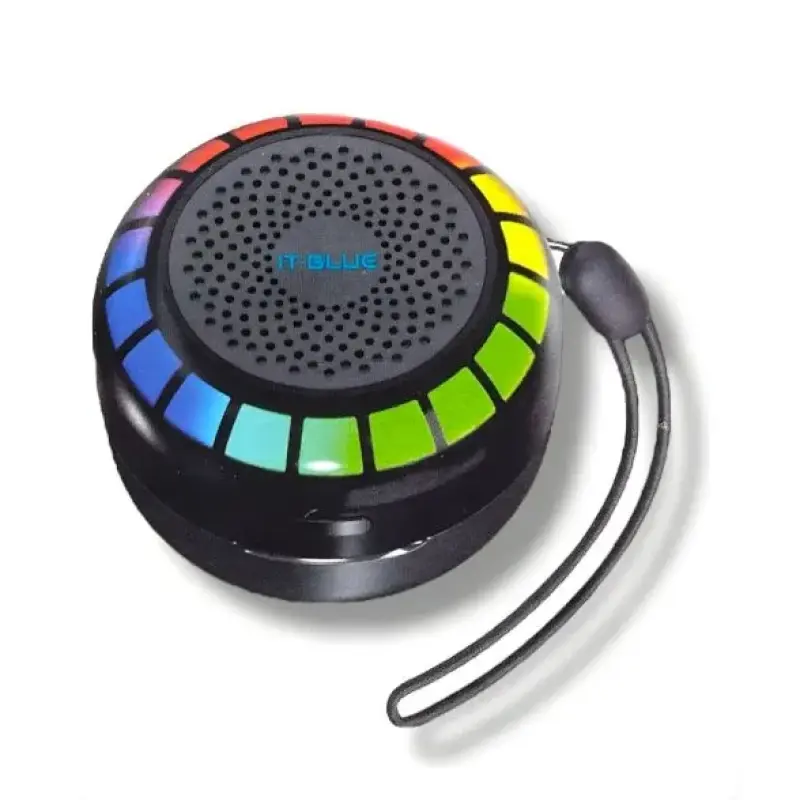 Fone Bluetooth 2 em 1 com Case Caixa de Som LED RGB USB-C