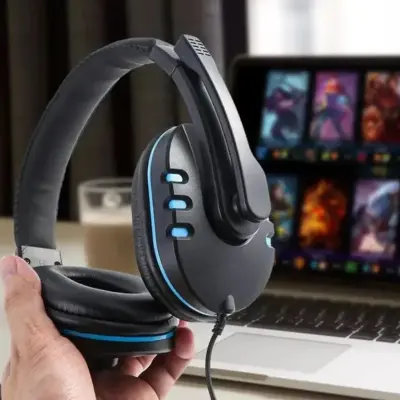 Fone De Ouvido Com Fio Gamer Headset PC
