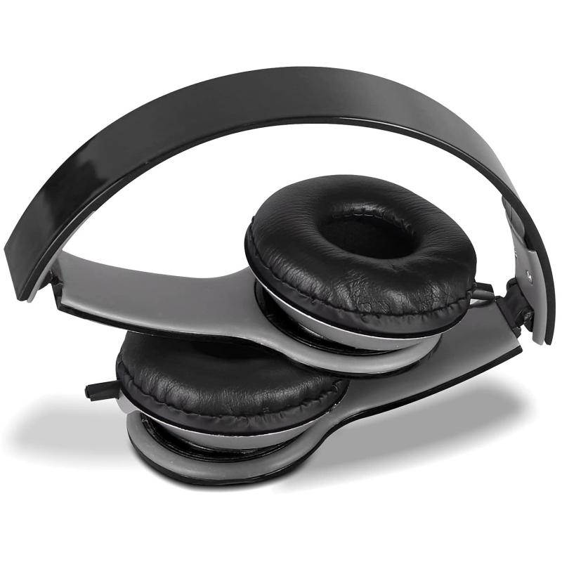 Fone De Ouvido Headphone Estéreo Com Fio P2 Portátil Dobrável para Celular Pc Notebook Tablet