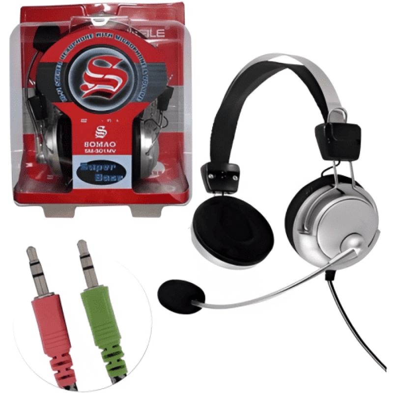 Fone De Ouvido Headphone Microfone Gamer Pc Notebook